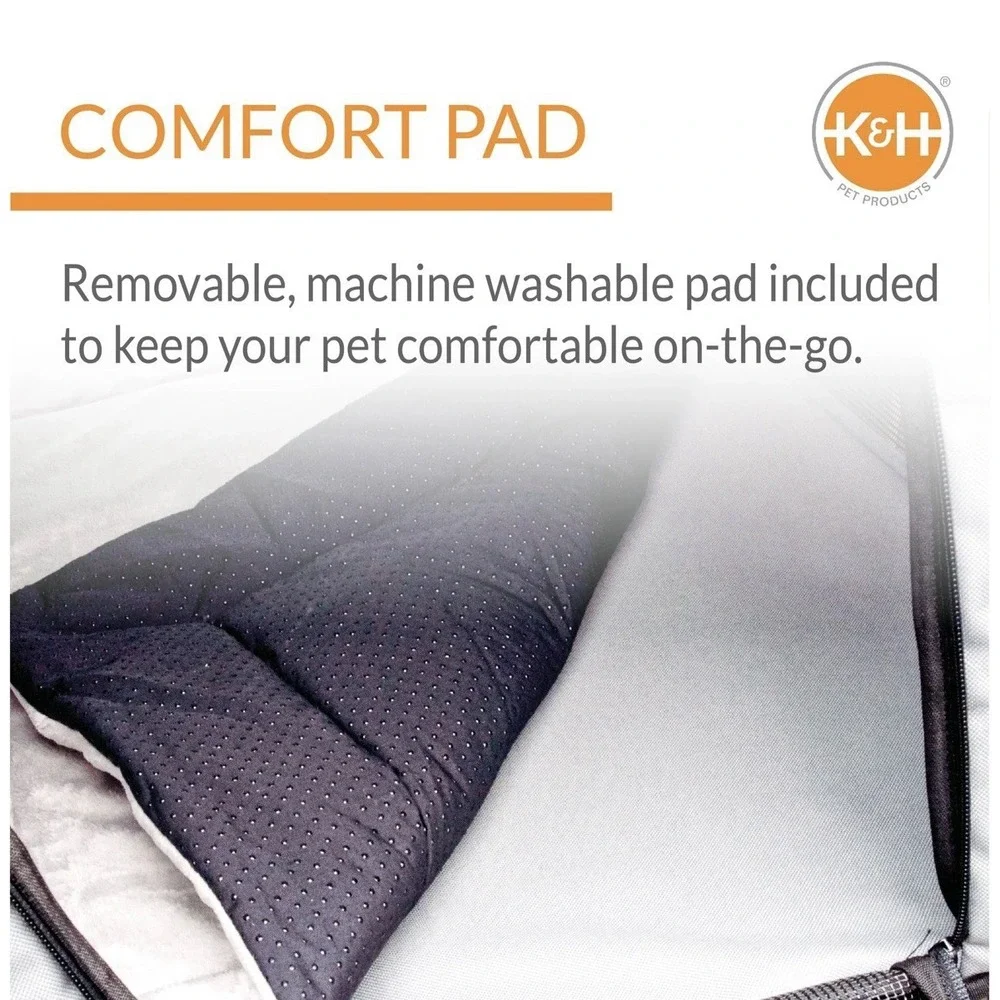 K&H Pet Products Enclosed Large Dog Car Seat, Travel Safety Carrier, Dog Travel